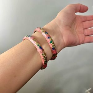 VINTAGE Floral Bangles